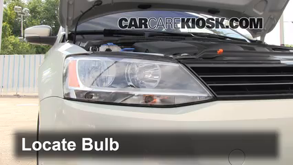 2011 Volkswagen Jetta SE 2.5L 5 Cyl. Sedan Lights Highbeam (replace bulb)