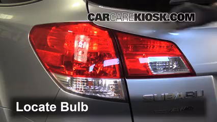 2013 Subaru Outback Bulb Chart
