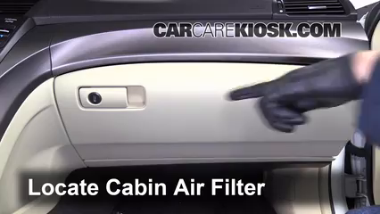 2012 Acura TL 3.5L V6 Filtre à air (intérieur)