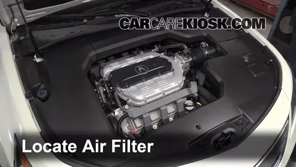 2012 Acura TL 3.5L V6 Filtre à air (moteur) Changement