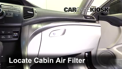 2012 Acura TSX 2.4L 4 Cyl. Wagon Filtro de aire (interior)