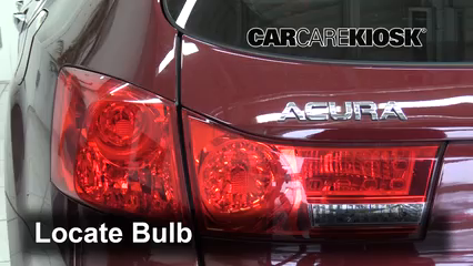 2012 Acura TSX 2.4L 4 Cyl. Wagon Éclairage Feux de marche arrière (remplacer une ampoule)