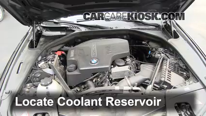 How To Add Coolant: 2012 BMW 528i XDrive 2.0L 4 Cyl. Turbo