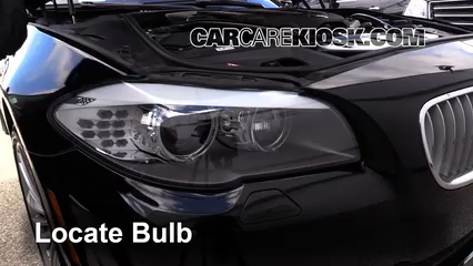 2012 BMW 550i xDrive 4.4L V8 Turbo Lights Highbeam (replace bulb)