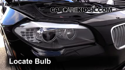 2012 BMW 550i xDrive 4.4L V8 Turbo Lights Headlight (replace bulb)