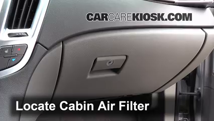 2012 Cadillac SRX Luxury 3.6L V6 FlexFuel Filtro de aire (interior) Control