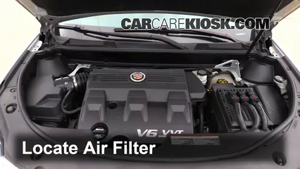 2012 Cadillac SRX Luxury 3.6L V6 FlexFuel Filtro de aire (motor)