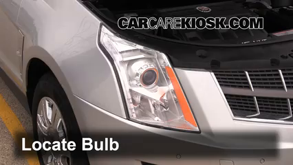 2012 Cadillac SRX Luxury 3.6L V6 FlexFuel Éclairage Feux de route (remplacer l'ampoule)