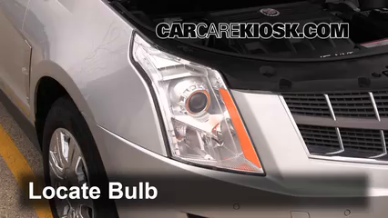 2012 Cadillac SRX Luxury 3.6L V6 FlexFuel Éclairage Feux de croisement (remplacer l'ampoule)