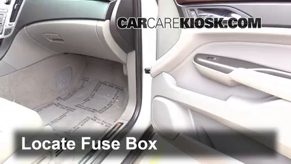 Interior Fuse Box Location: 2012 Cadillac Srx Luxury 3.6l V6 Flexfuel