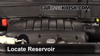 2012 Chevrolet Traverse LS 3.6L V6 Líquido limpiaparabrisas Controlar nivel de líquido