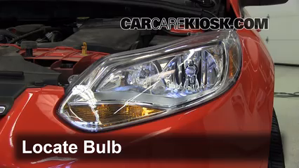 2012 Ford Focus SE 2.0L 4 Cyl. Sedan Lights Headlight (replace bulb)