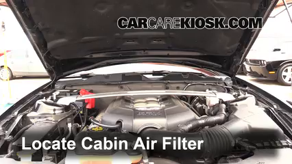 2012 Ford Mustang GT 5.0L V8 Coupe Filtro de aire (interior)