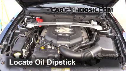 2012 Ford Mustang GT 5.0L V8 Coupe Huile Vérifier le niveau de l'huile