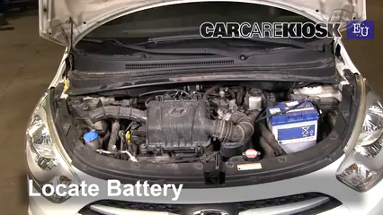 Battery Replacement: 2012 Hyundai i10 Era 1.1L 4 Cyl.