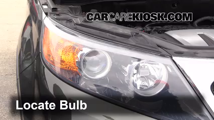 2012 Kia Sorento EX 3.5L V6 Lights Turn Signal - Front (replace bulb)