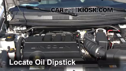 2012 Lincoln MKT 3.7L V6 Aceite Controlar nivel de aceite