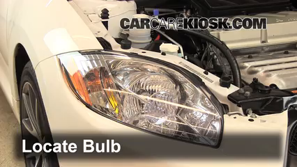 2012 Mitsubishi Eclipse GS Sport 2.4L 4 Cyl. Éclairage Feux de route (remplacer l'ampoule)