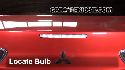 2012 Mitsubishi Lancer SE 2.4L 4 Cyl. Lights Center Brake Light (replace bulb)