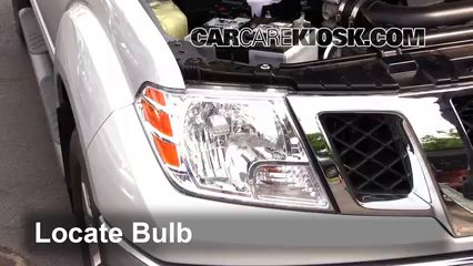 2012 Nissan Frontier SL 4.0L V6 Crew Cab Pickup Lights Headlight (replace bulb)