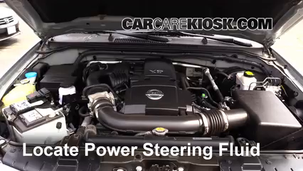 2012 Nissan Frontier SL 4.0L V6 Crew Cab Pickup Power Steering Fluid Check Fluid Level