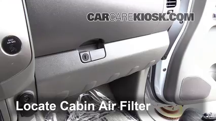 Cabin Air Filter Replacement: 2012 Nissan Frontier SL 4.0L V6 Crew Cab