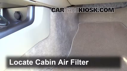 2012 Nissan Murano SL 3.5L V6 Air Filter (Cabin) Check