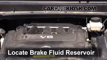 2012 Nissan Murano SL 3.5L V6 Brake Fluid Check Fluid Level