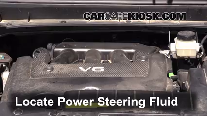 2012 Nissan Murano SL 3.5L V6 Power Steering Fluid Add Fluid
