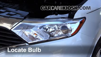 2012 Nissan Quest SV 3.5L V6 Lights Parking Light (replace bulb)