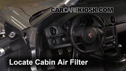 2012 Porsche Boxster 2.9L 6 Cyl. Filtro de aire (interior) Control