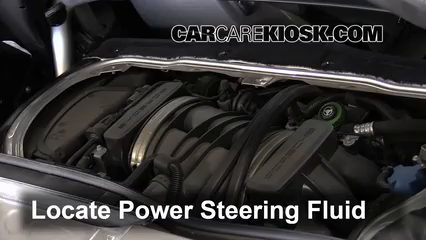 2012 Porsche Boxster 2.9L 6 Cyl. Power Steering Fluid Check Fluid Level