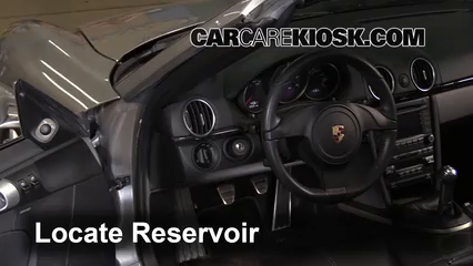 2012 Porsche Boxster 2.9L 6 Cyl. Windshield Washer Fluid Add Fluid
