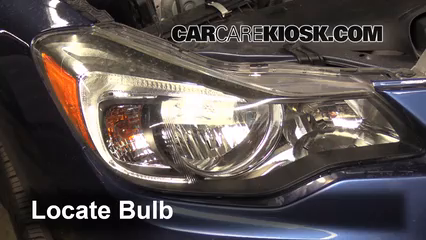2012 Subaru Impreza 2.0L 4 Cyl. Wagon Éclairage Feux de route (remplacer l'ampoule)
