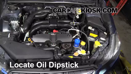 2012 Subaru Impreza 2.0L 4 Cyl. Wagon Oil Check Oil Level