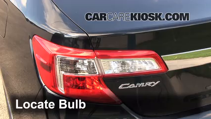 2012 Toyota Camry Hybrid XLE 2.5L 4 Cyl. Lights Tail Light (replace bulb)