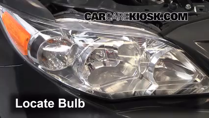 2012 Toyota Corolla LE 1.8L 4 Cyl. Lights Headlight (replace bulb)