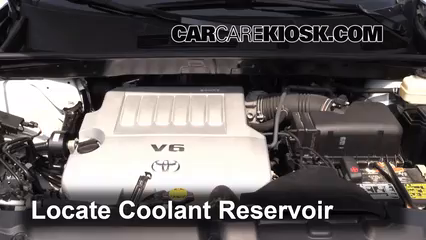 2012 Toyota Highlander 3.5L V6 Refrigerante (anticongelante) Controlar nivel de líquido