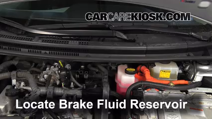 2012 Toyota Prius C 1.5L 4 Cyl. Brake Fluid Check Fluid Level