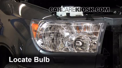 2012 Toyota Sequoia SR5 4.6L V8 Luces Luz de carretera (reemplazar foco) 