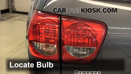 2012 Toyota Sequoia SR5 4.6L V8 Éclairage Feu clignotant arrière (remplacer l'ampoule)