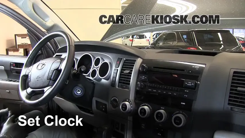 How to Set the Clock / Change Time on a 2012 Toyota Sequoia SR5 4.6L V8