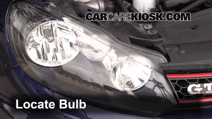 2012 Volkswagen GTI 2.0L 4 Cyl. Turbo Hatchback (2 Door) Lights Daytime Running Light (replace bulb)