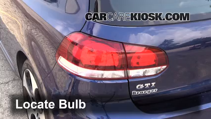 2012 Volkswagen GTI 2.0L 4 Cyl. Turbo Hatchback (2 Door) Lights Tail Light (replace bulb)