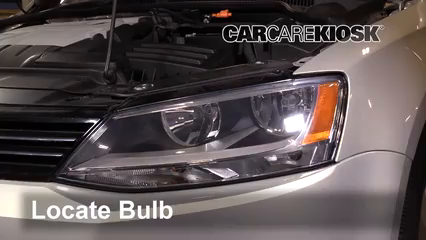 2012 Volkswagen Jetta TDI 2.0L 4 Cyl. Turbo Diesel Sedan Lights Headlight (replace bulb)