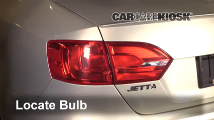 2012 Volkswagen Jetta TDI 2.0L 4 Cyl. Turbo Diesel Sedan Lights Tail Light (replace bulb)