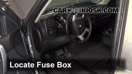 Interior Fuse Box Location 2007 2013 Chevrolet Silverado