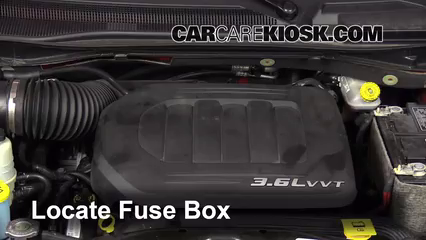 2010 dodge caliber interior fuse box location
