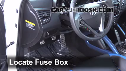 Interior Fuse Box Location: 2012-2017 Hyundai Veloster ... 2006 hyundai elantra fuse box location 