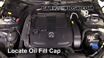 How To Add Oil Mercedes Benz E350 2010 2016 2013